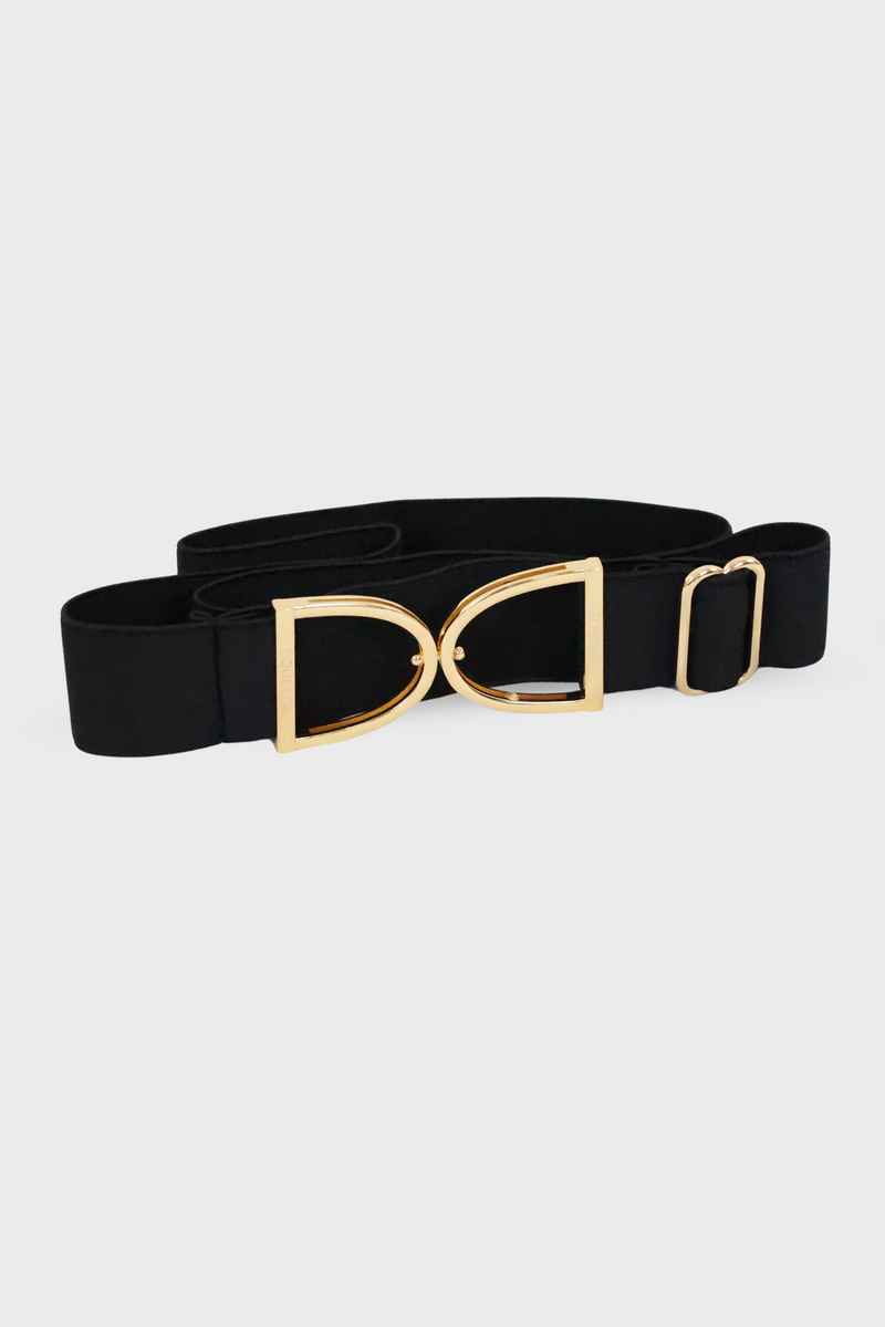 Equestrian Belts | Equicare - Stirrup Belt - Black / Gold