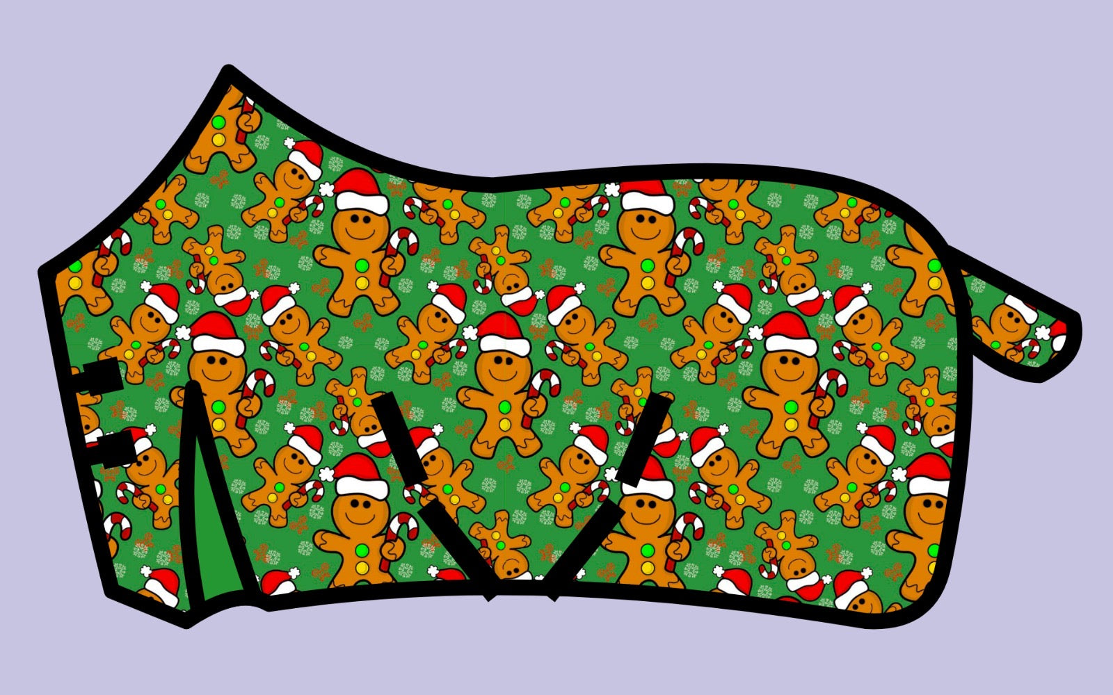 Gary the Gingerbread Man Turnout Rug | 600D Waterproof Horse Rug | Equicare Supplies