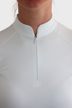 Nadia Short Sleeved Show Shirt - White