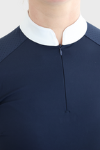 Nadia Short Sleeved Show Shirt - Navy