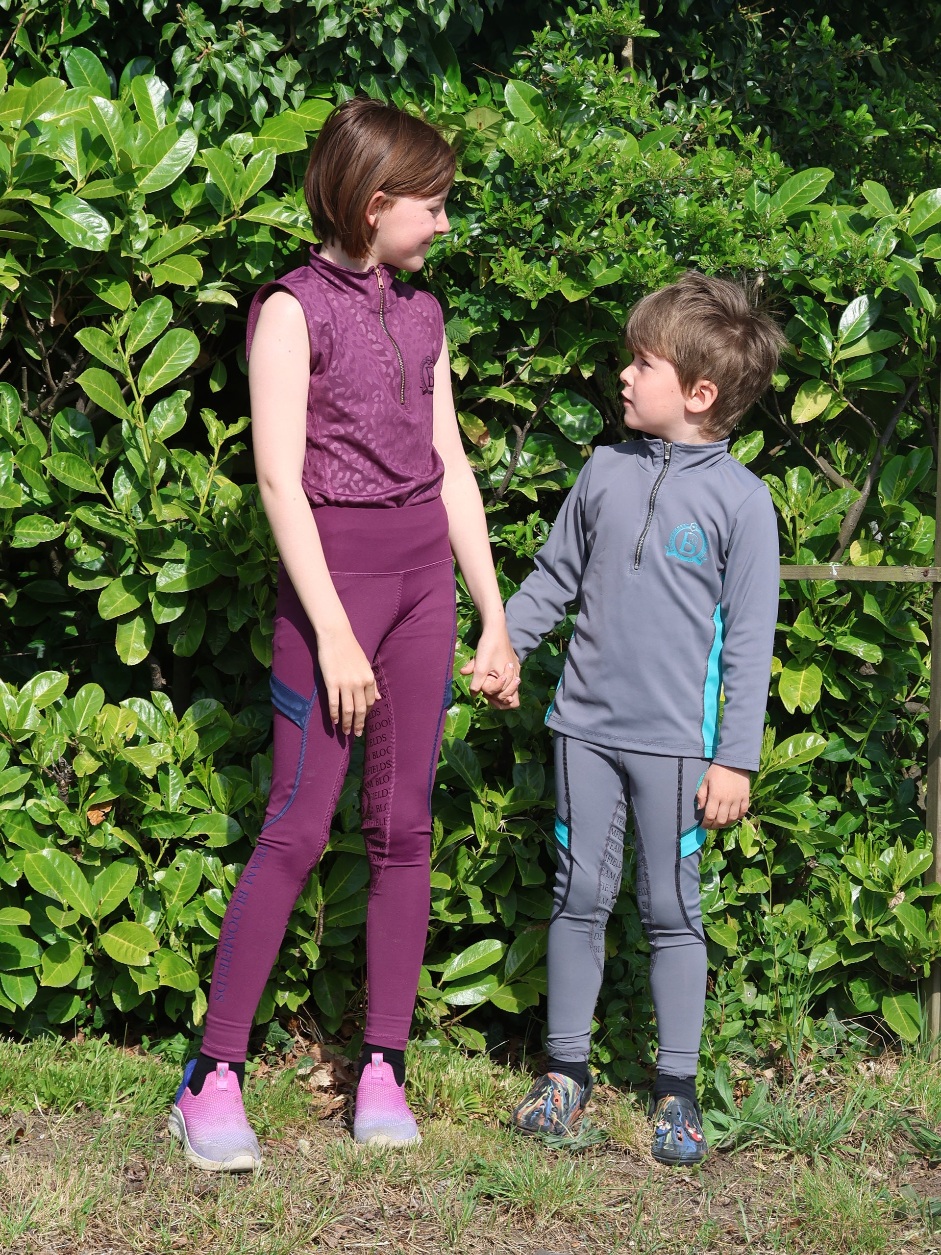 Kids Leonora Plum Sleeveless Base Layer