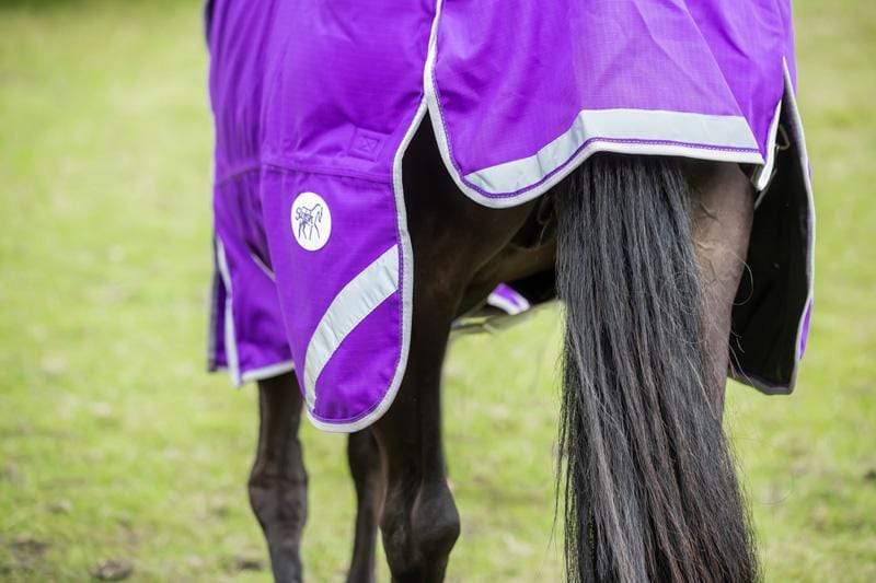 100g Detachable Neck Turnout Rug - Purple