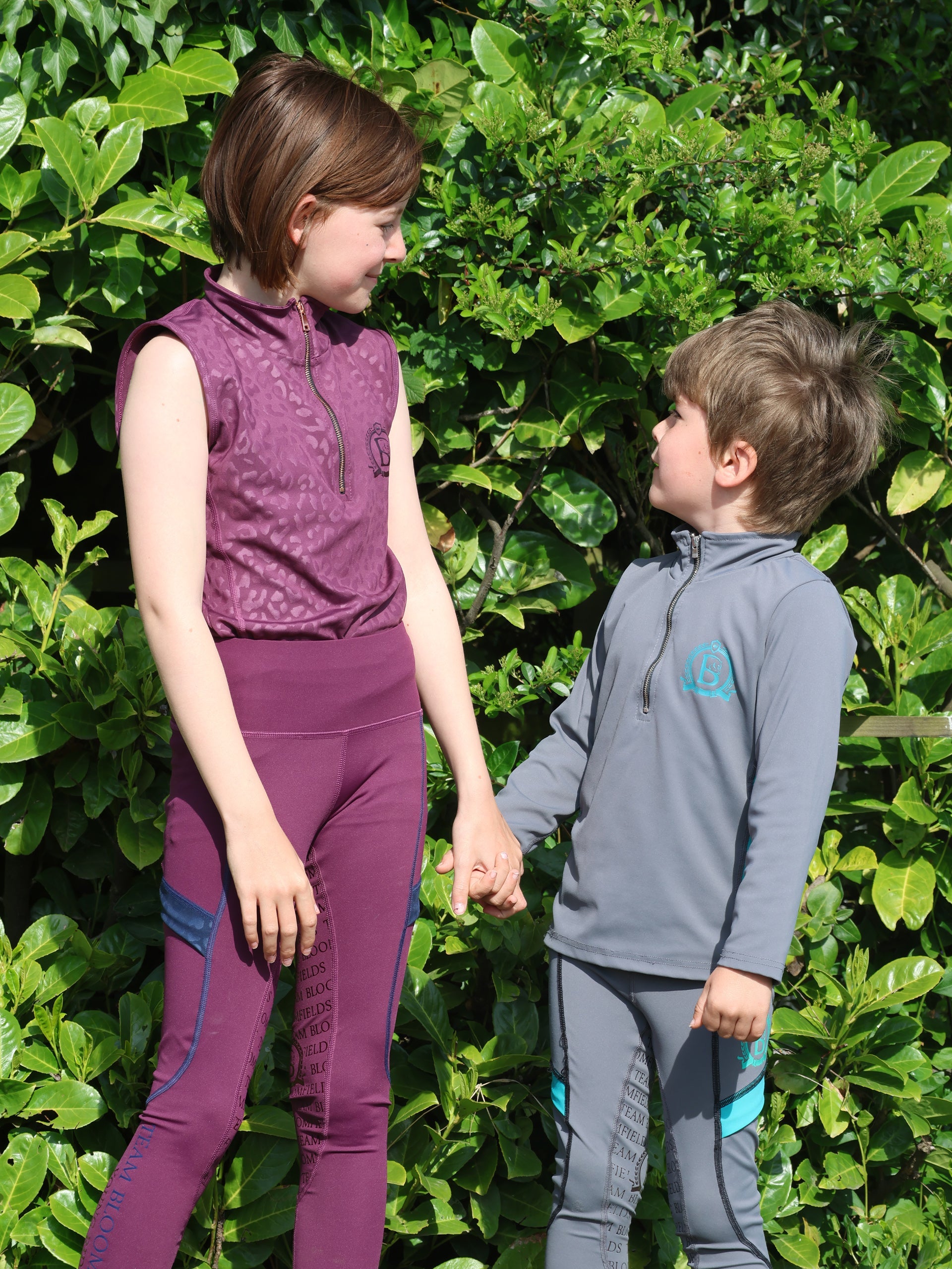 Kids Leonora Plum Sleeveless Base Layer