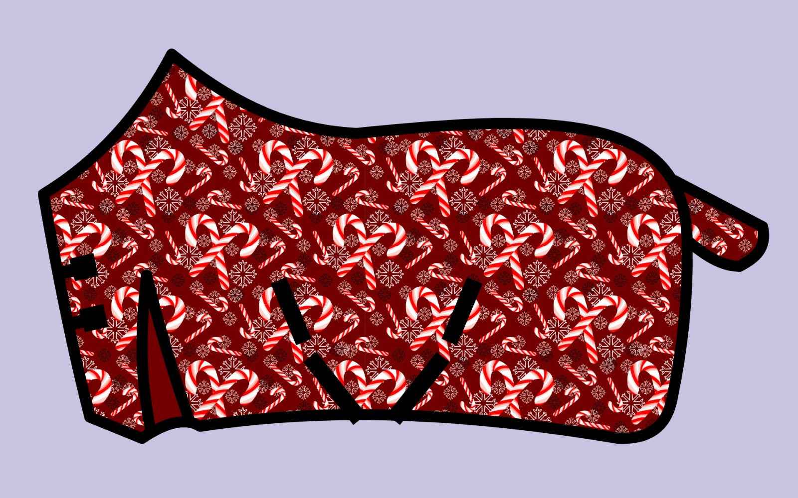 Carl the Candy Cane Turnout Rug | Waterproof Horse Rug | Equicare Supplies