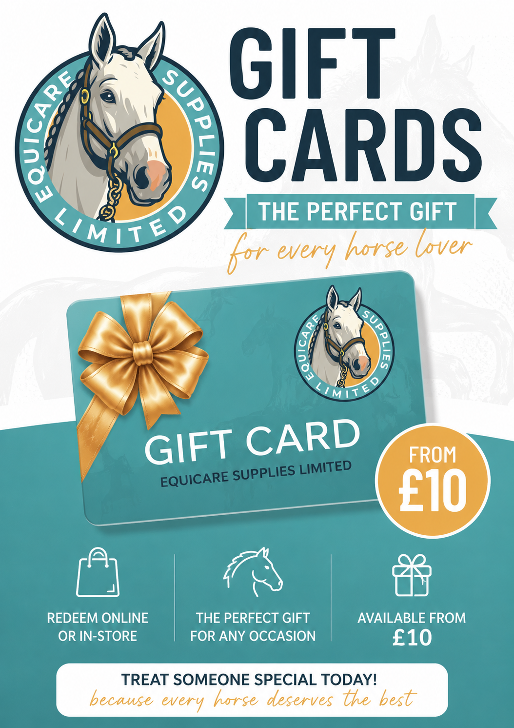 Equicare Supplies Gift Card | The Perfect Equestrian Gift