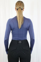 Molly Seamless Training Top - Steel Blue