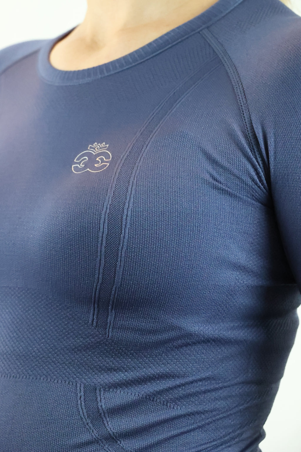 Molly Seamless Training Top - Steel Blue