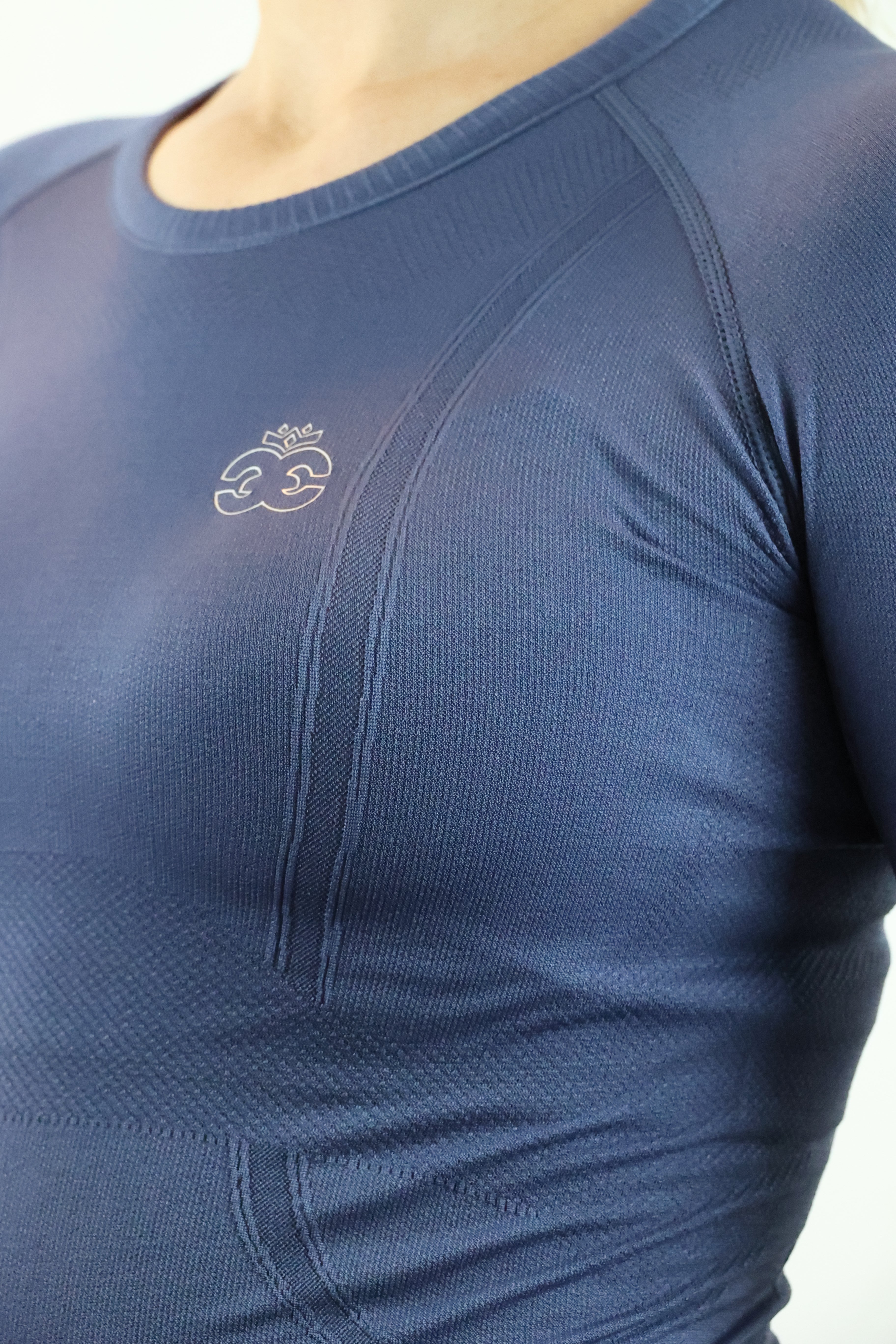 Molly Seamless Training Top - Steel Blue