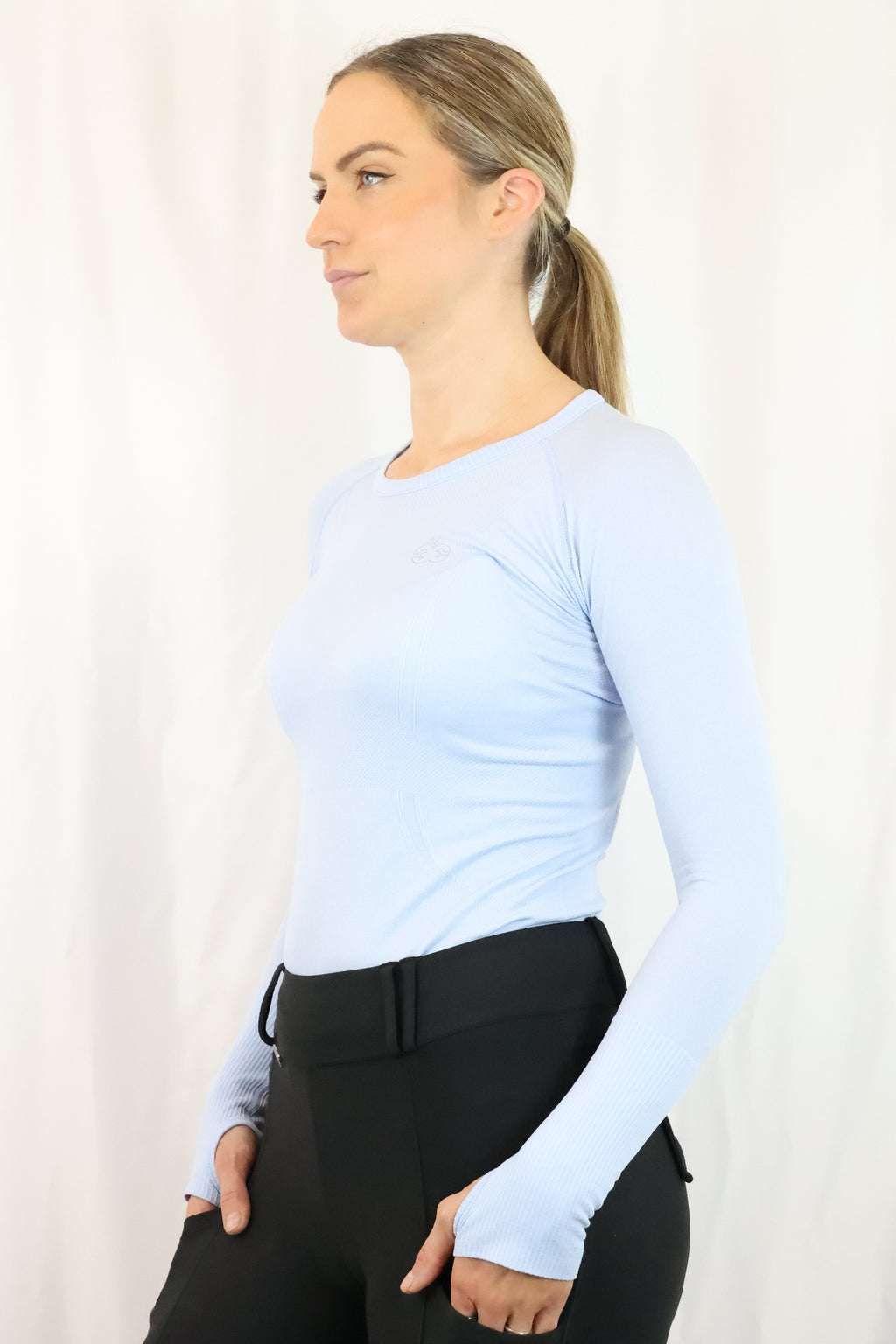 Molly Seamless Training Top - Baby Blue