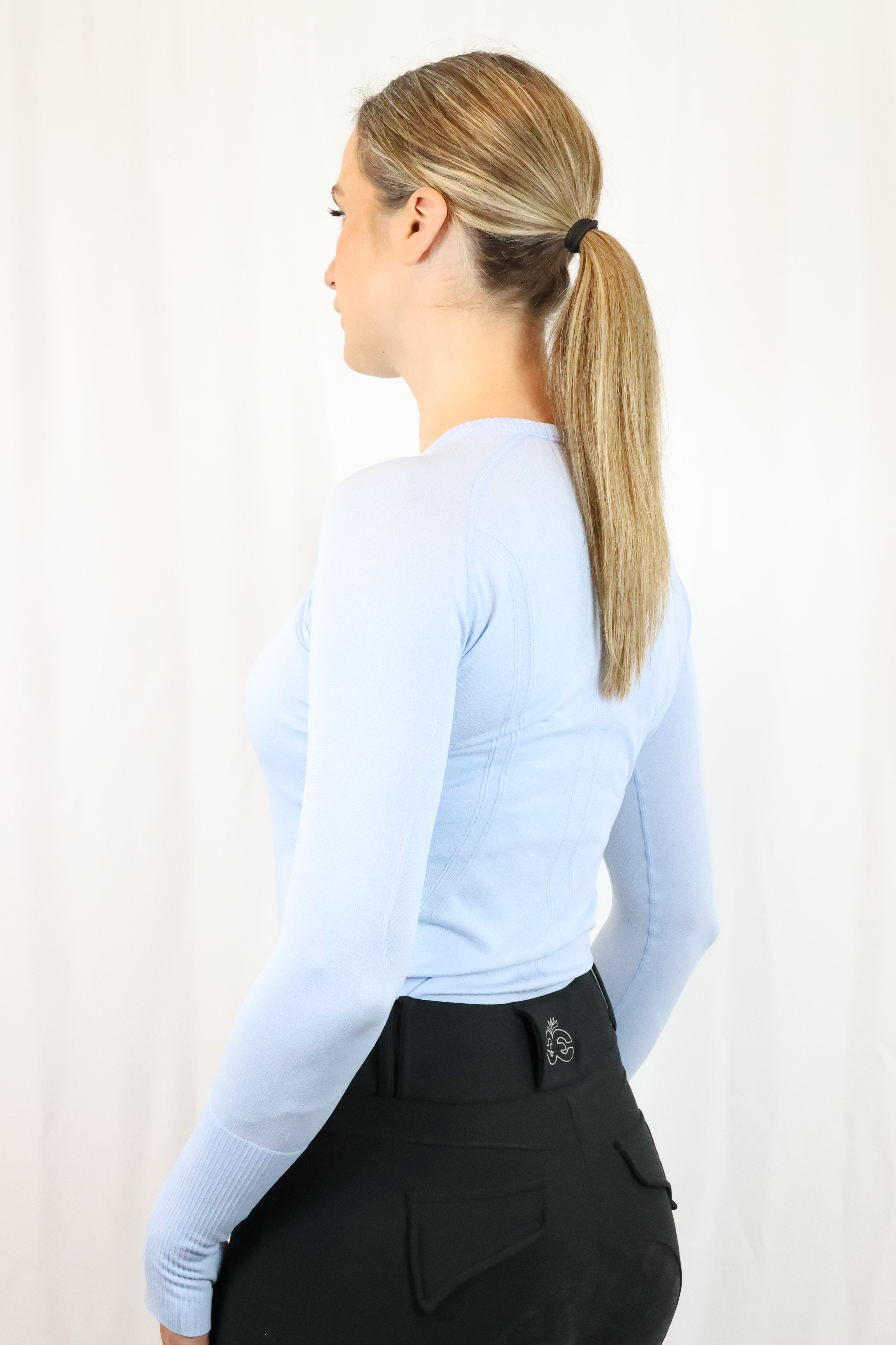Molly Seamless Training Top - Baby Blue