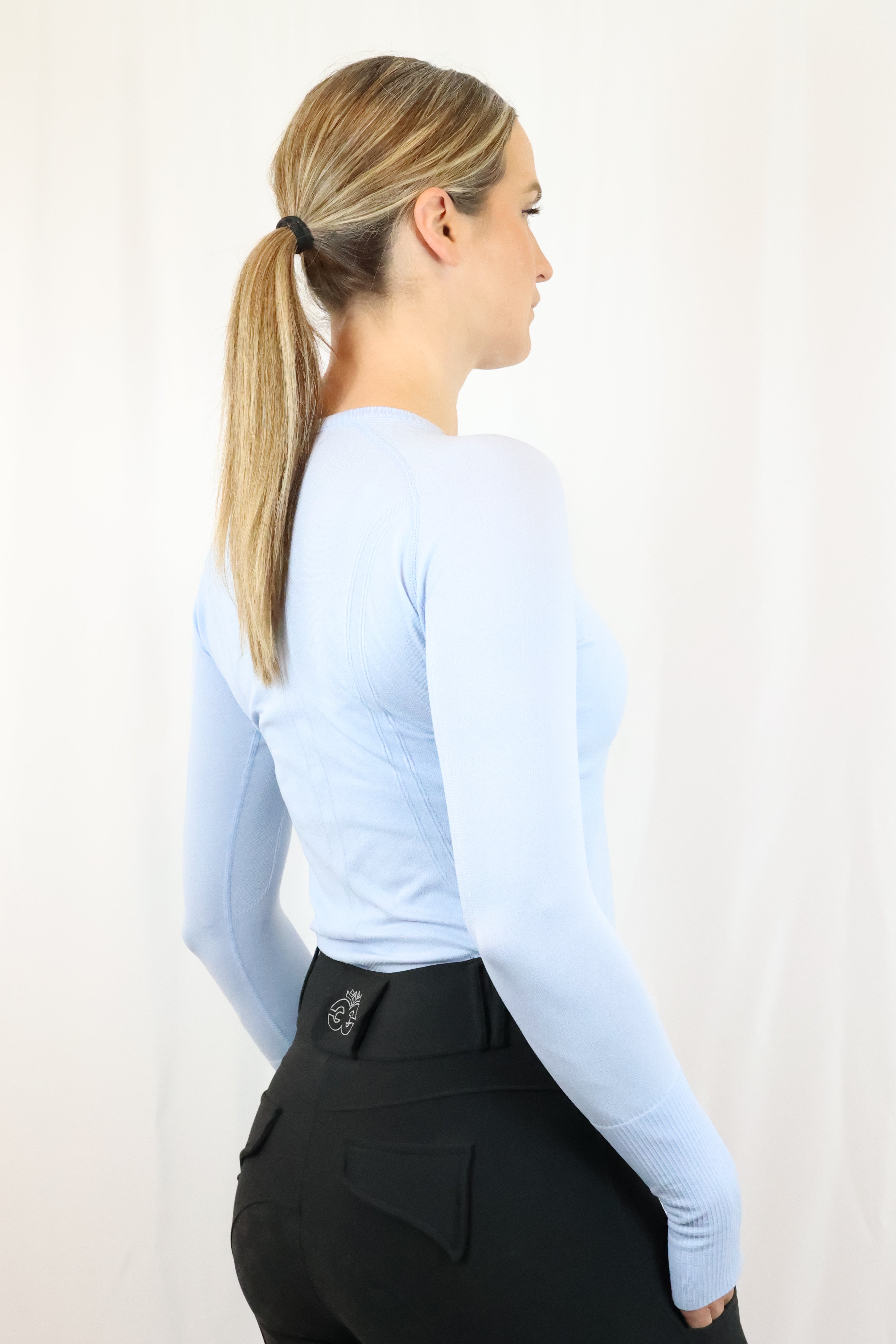 Molly Seamless Training Top - Baby Blue