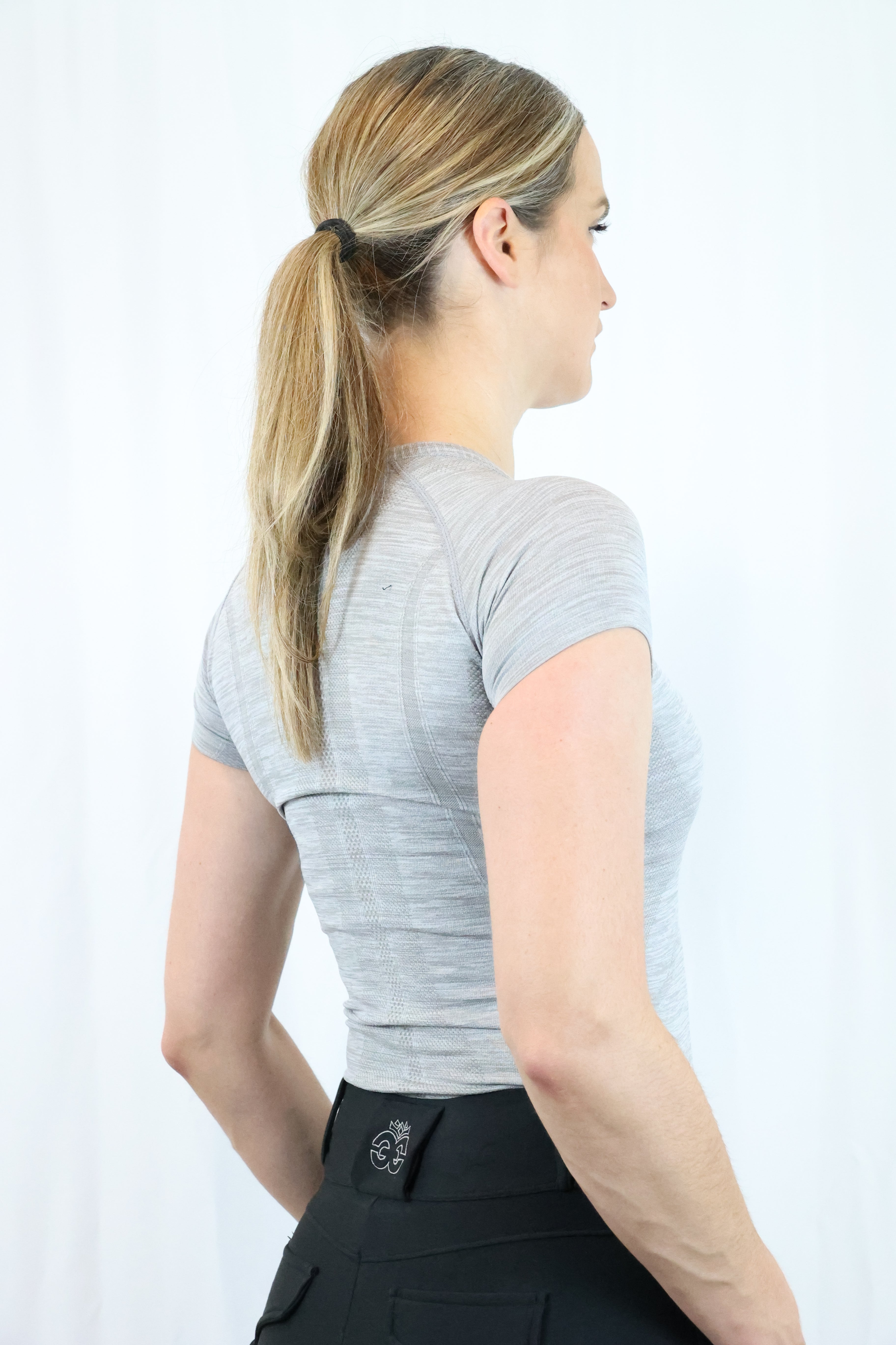 Dory Seamless Training Top - Slate Grey