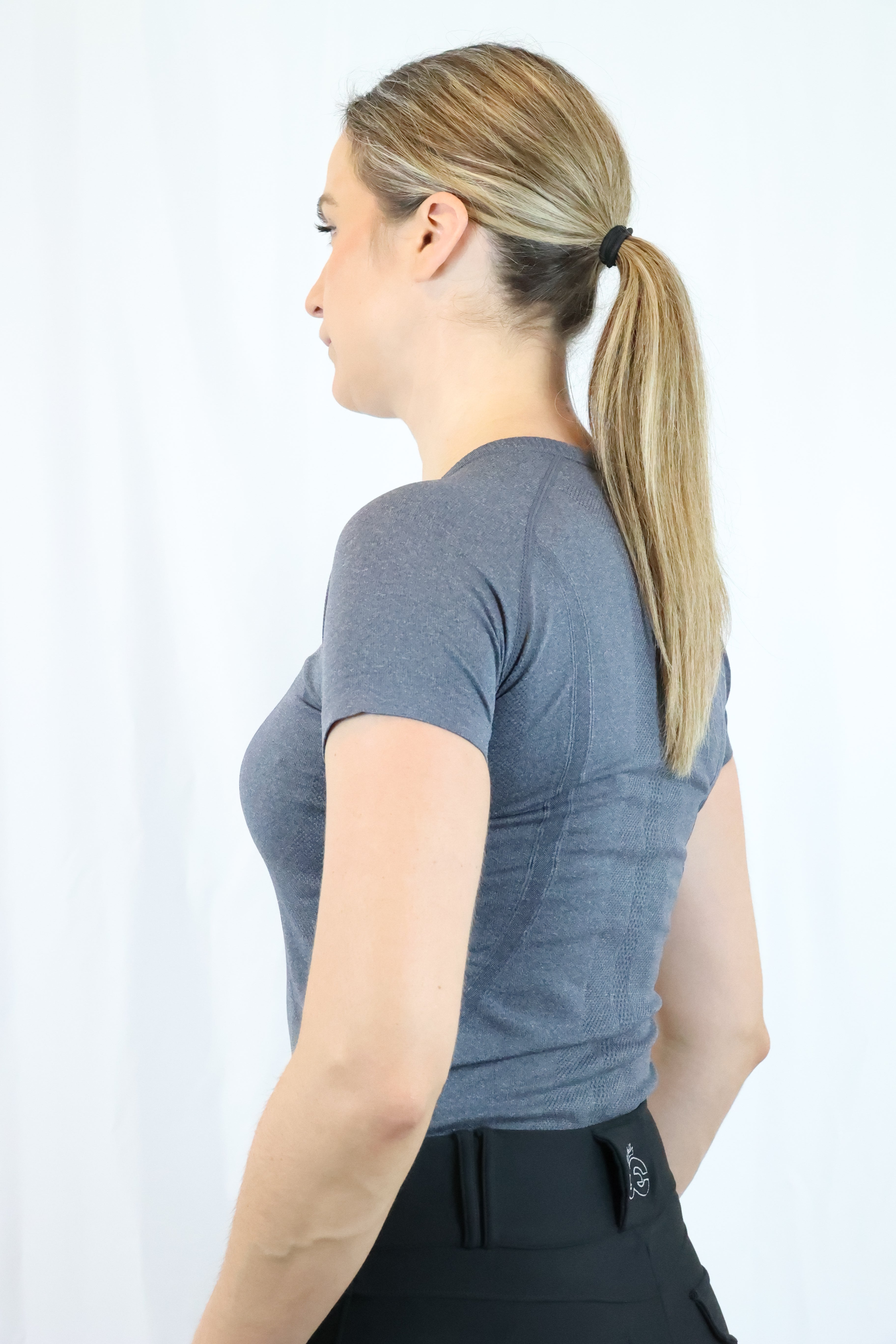 Dory Seamless Training Top - Charcoal