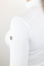 Nadia Long Sleeved Show Shirt - White
