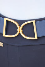 Stirrup Belt - Navy / Gold