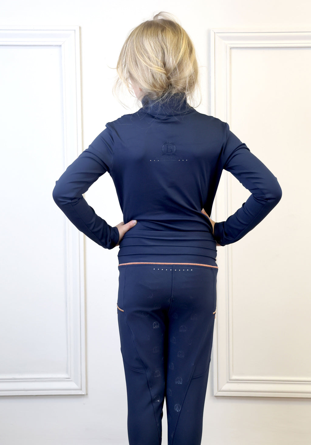 Kids Maya Navy Pleated Base Layer