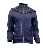 Arabella Navy & Navy Double Collar Hoodie