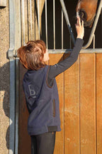 Kids Sienna Navy Country Fleece Gilet