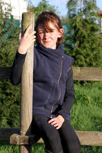 Kids Sienna Navy Country Fleece Gilet