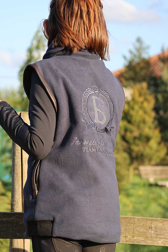 Kids Sienna Navy Country Fleece Gilet