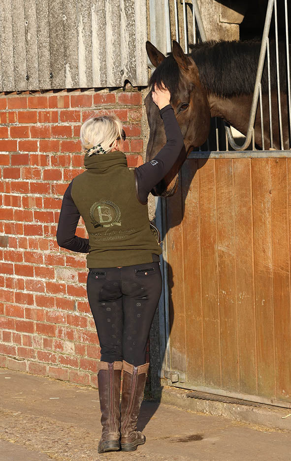Sienna Country Fleece Olive Gilet