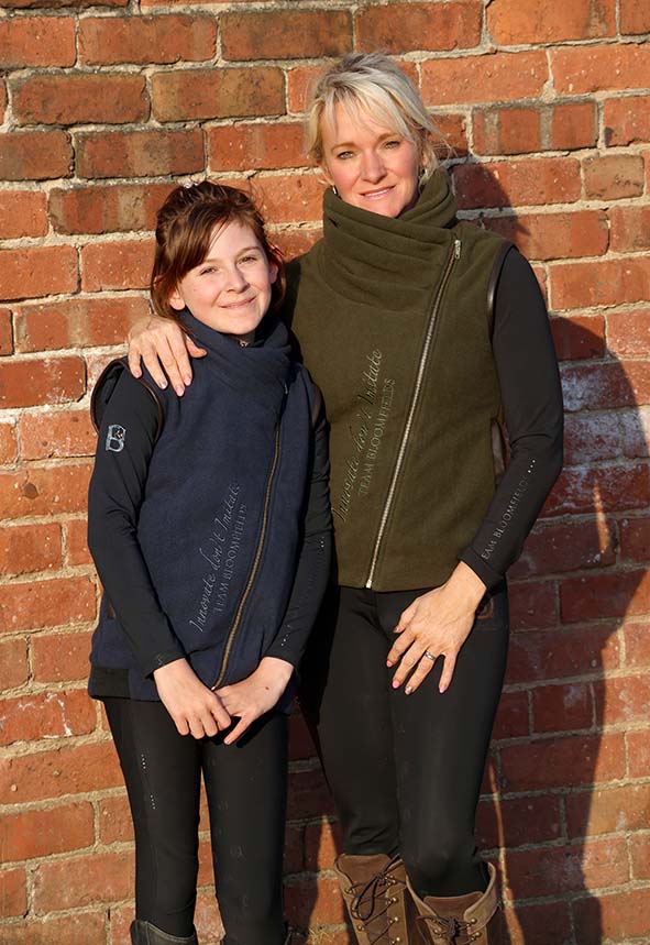 Kids Sienna Navy Country Fleece Gilet