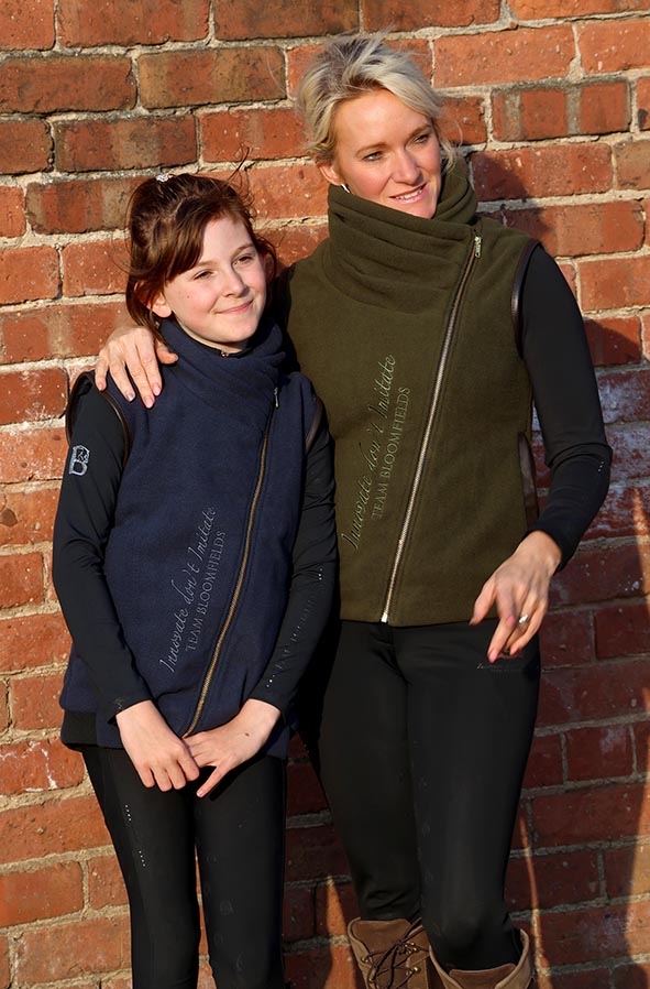 Kids Sienna Navy Country Fleece Gilet