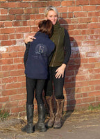 Kids Sienna Navy Country Fleece Gilet