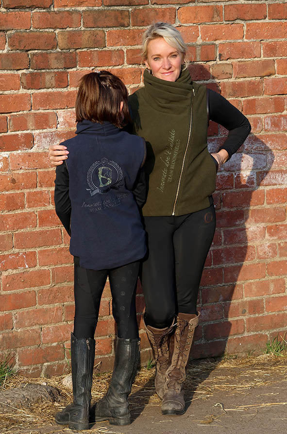 Kids Sienna Navy Country Fleece Gilet