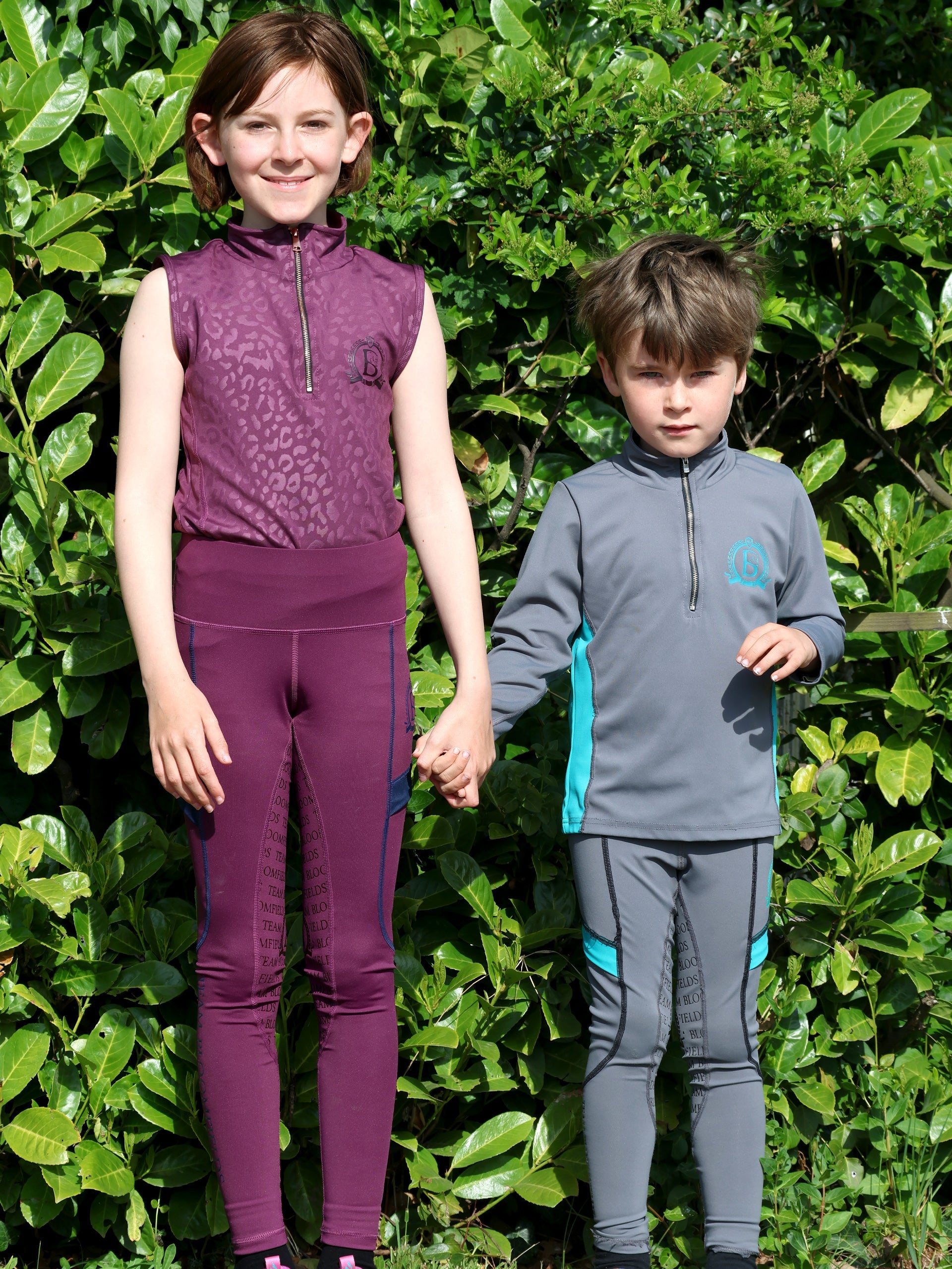 Kids Leonora Plum Sleeveless Base Layer
