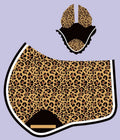 Leopard Print Saddle Pad Set | Horse & Pony Saddle Cloth | Shetland Pony Cob Full
