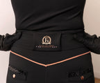 Inca Black Breeches With Rose Gold & Diamanté Detailing