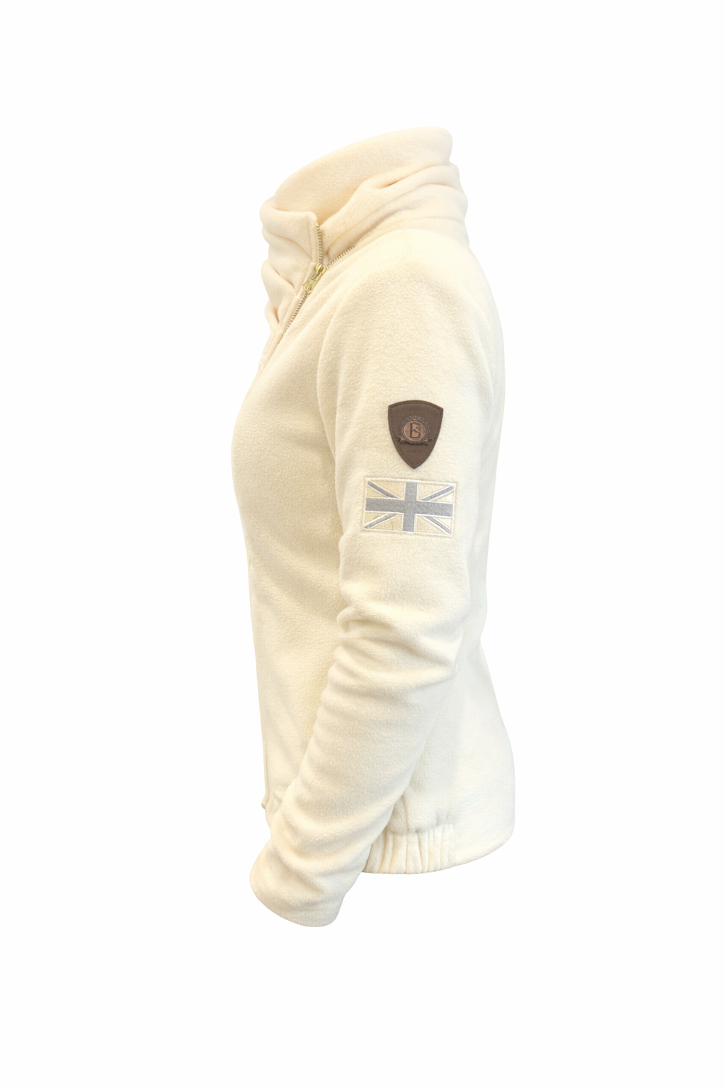 Selena Winter white Fleece Jacket