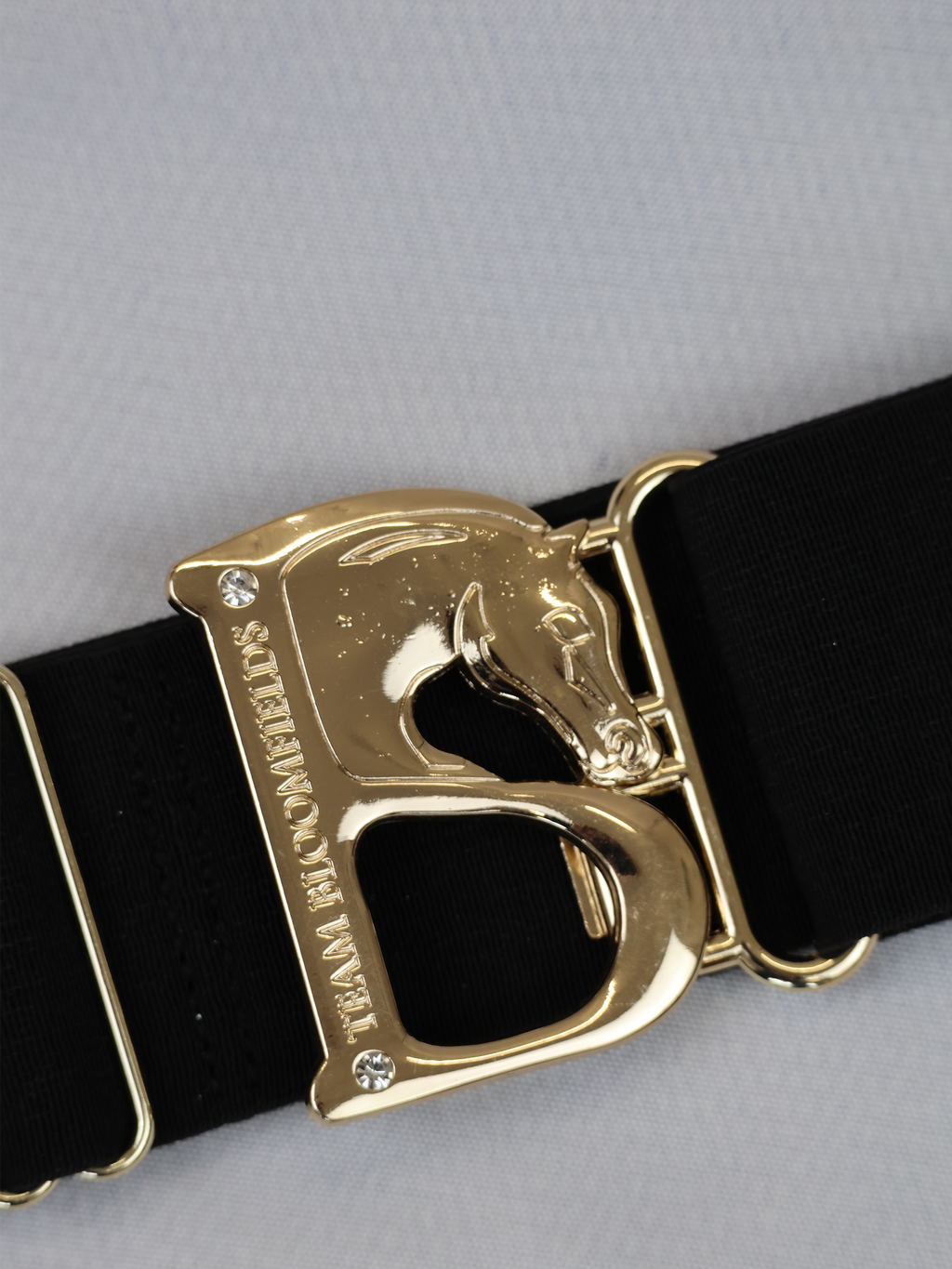 Belt - Black with Gold B