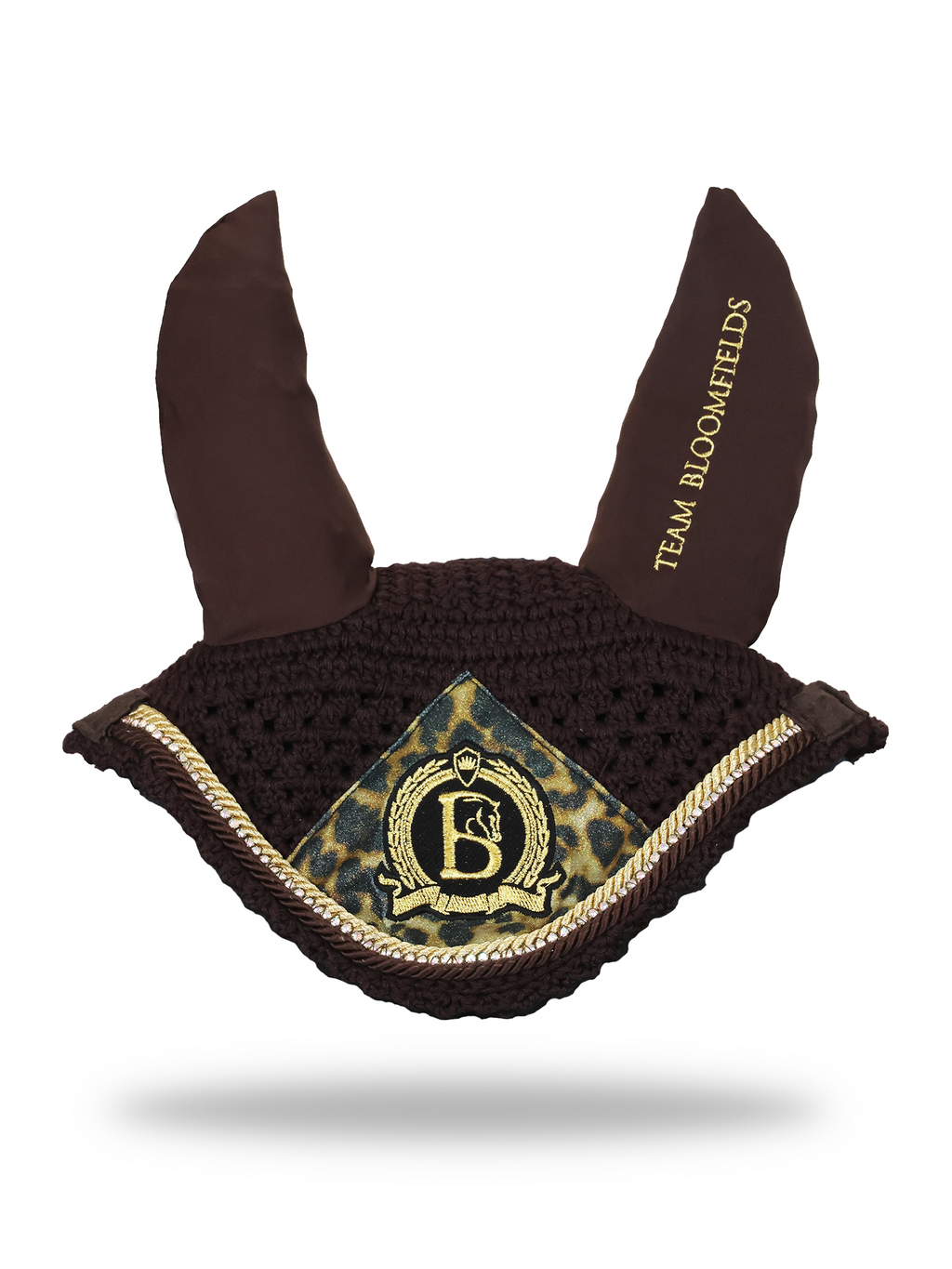 Bonnet - Brown & Leopard Print