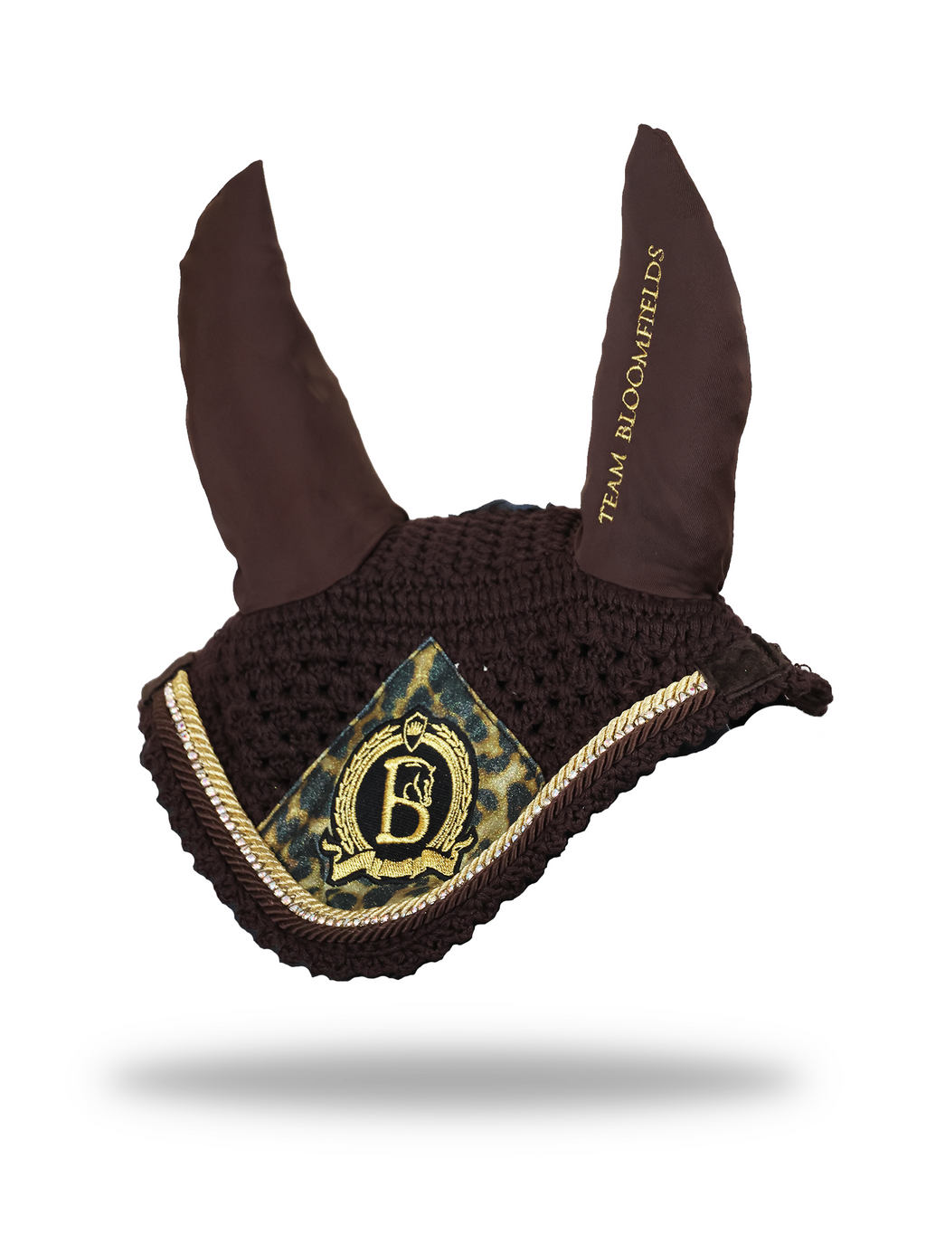 Bonnet - Brown & Leopard Print