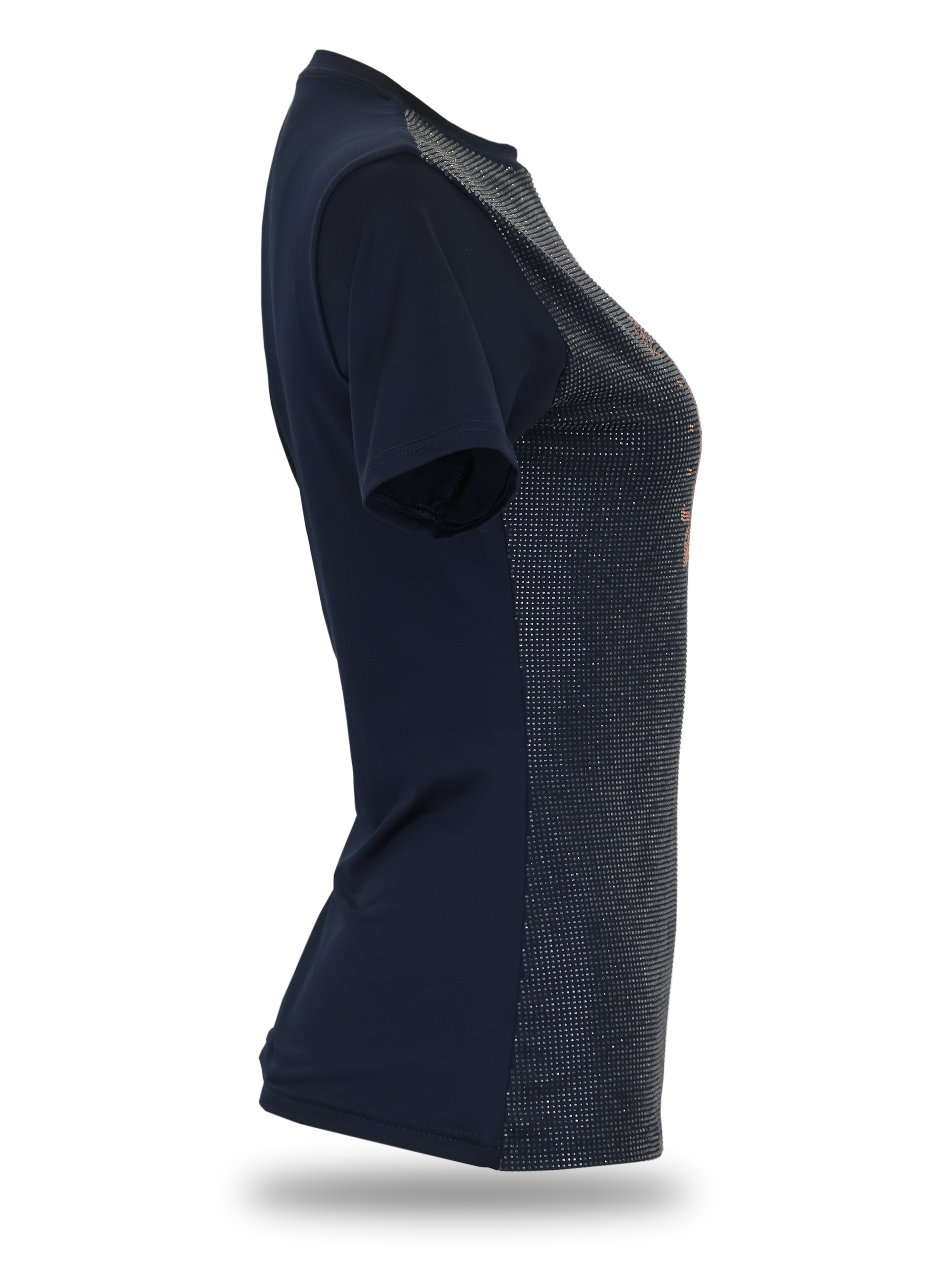 Celine Navy Crystal T-Shirts