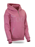 Kids Luna - Rhinestone Logo Hoodie in Dusty Rose