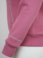 Kids Luna - Rhinestone Logo Hoodie in Dusty Rose