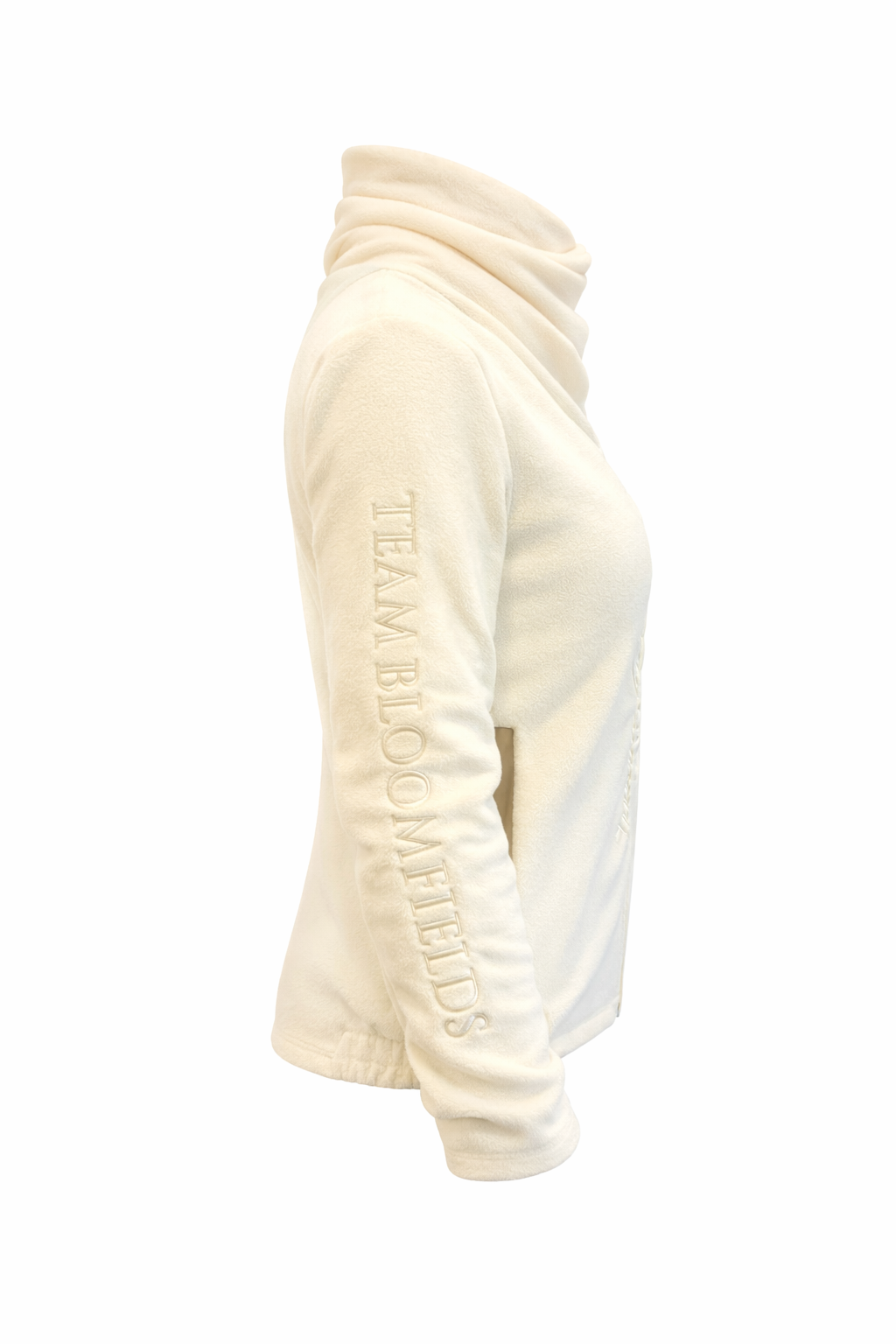 Selena Winter white Fleece Jacket