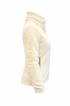 Selena Winter white Fleece Jacket
