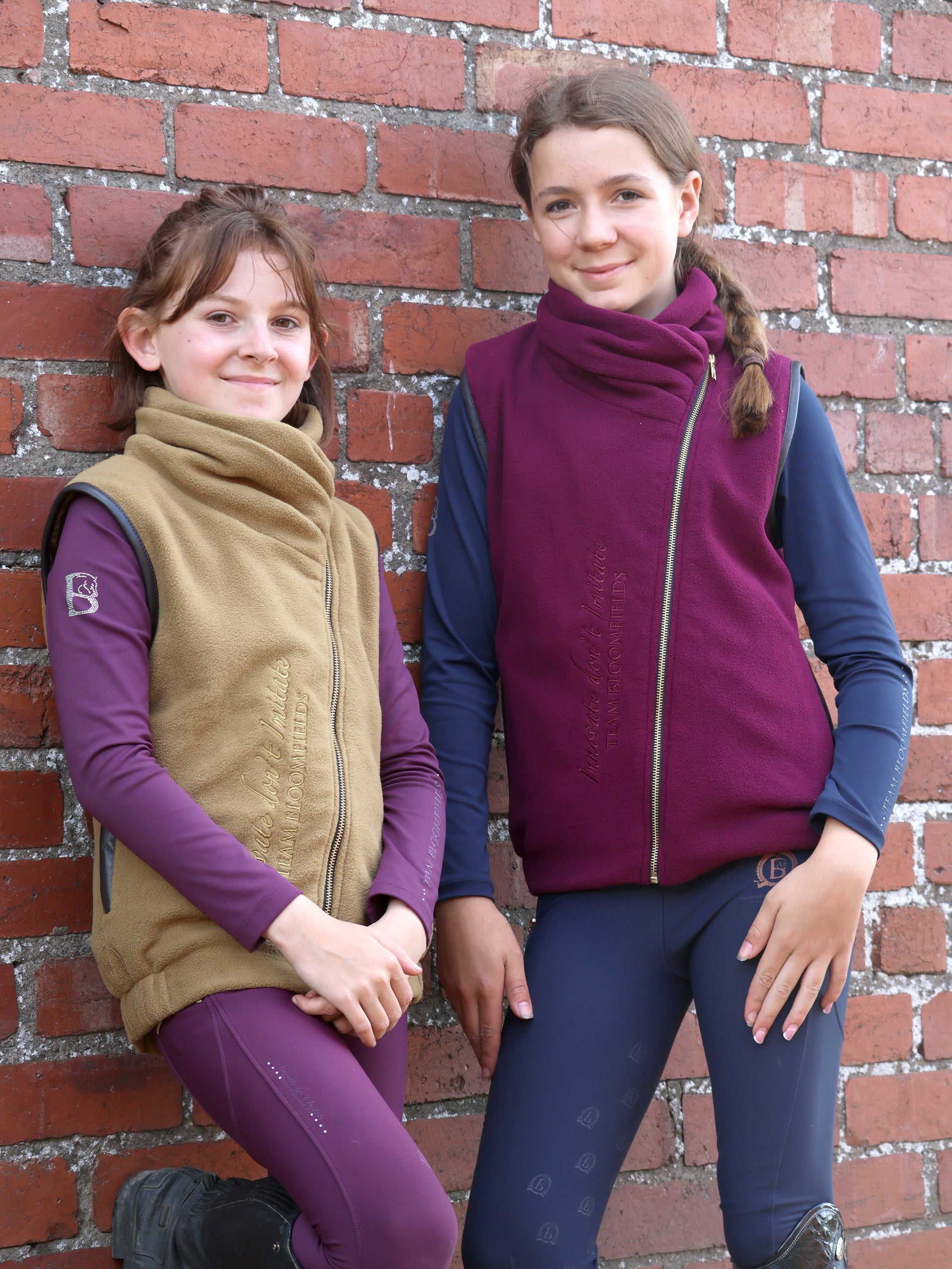 Kids Sienna Mustard Country Fleece Gilet
