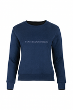 Kids Summer Navy & Navy Rhinestones Crew Neck Top