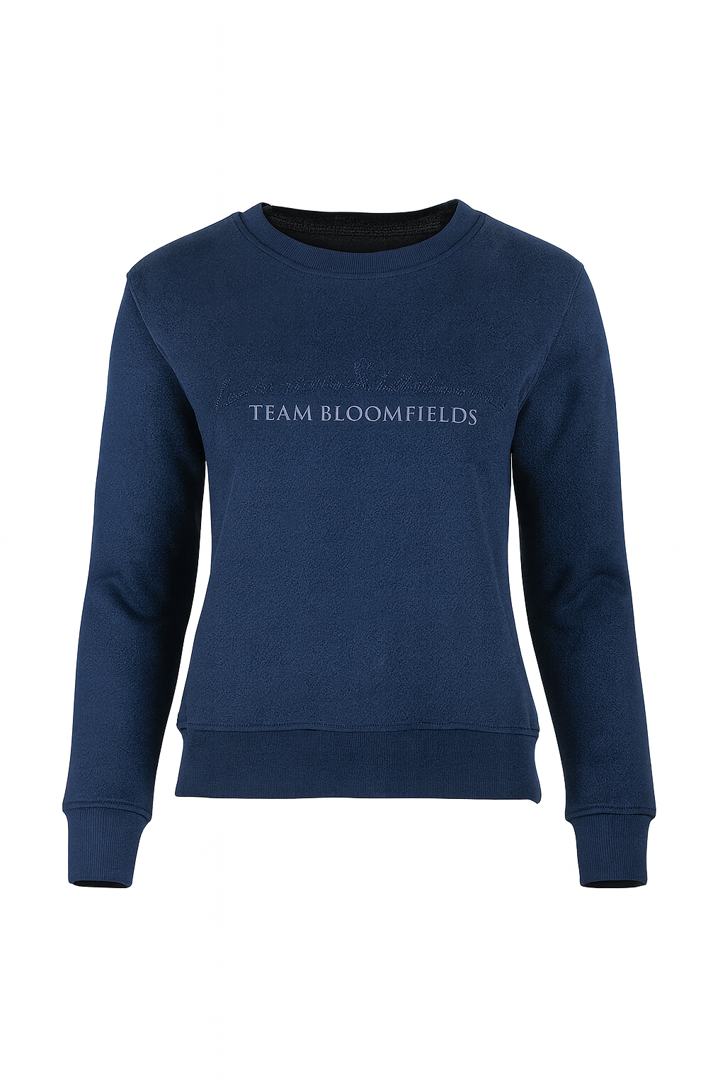 Kids Summer Navy & Navy Rhinestones Crew Neck Top