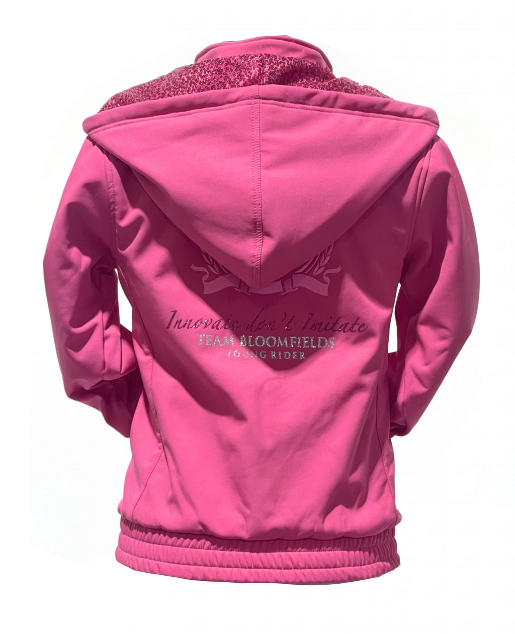 Kids Freya Hot Pink Double Collar Showerproof Jacket