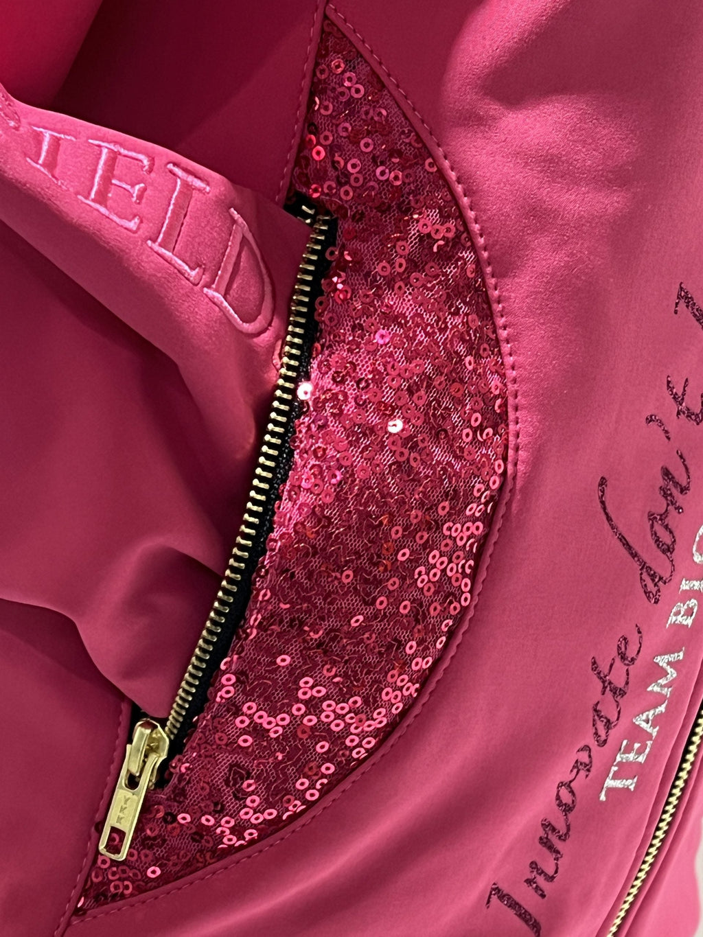 Kids Freya Hot Pink Double Collar Showerproof Jacket