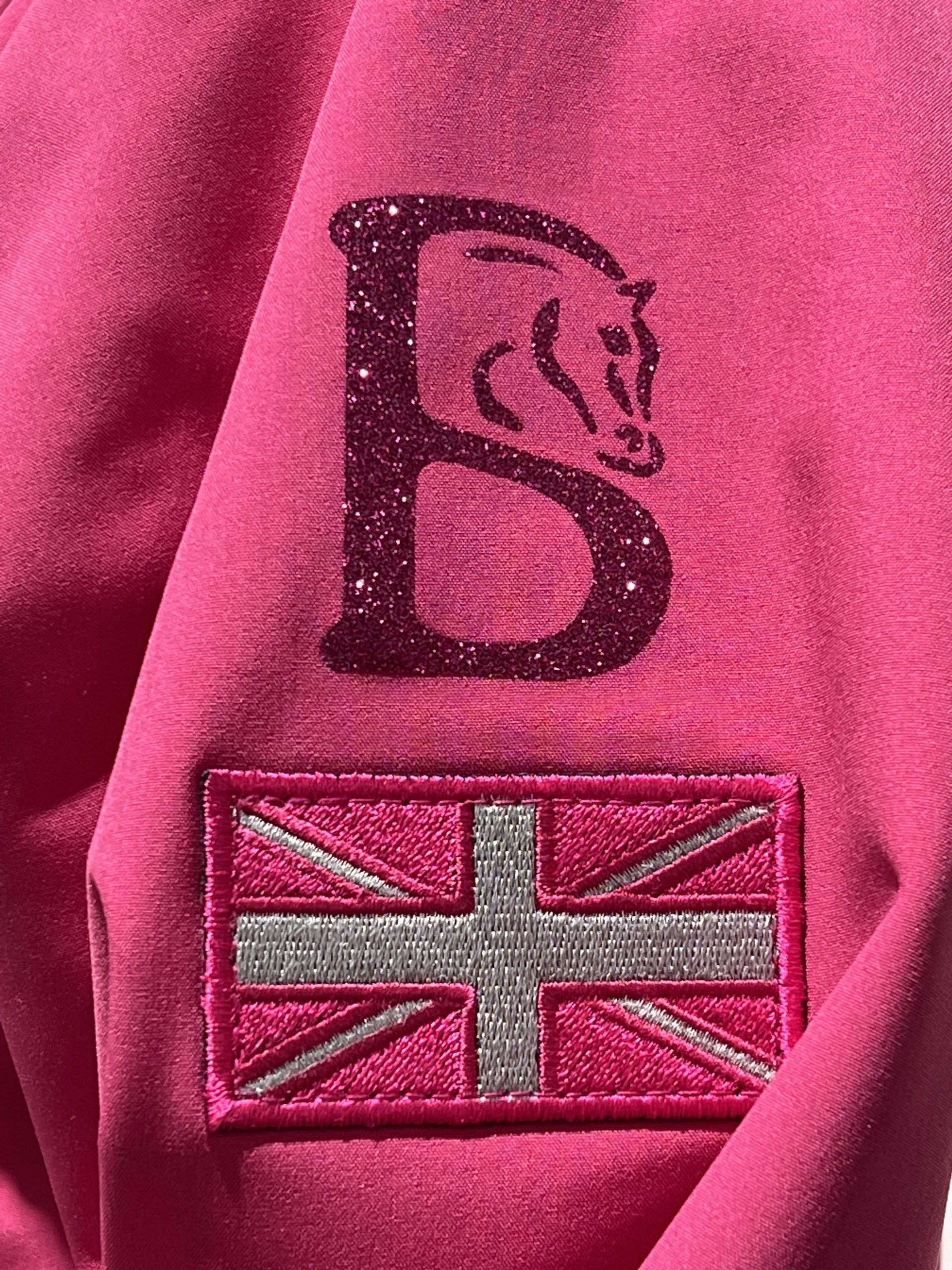 Kids Freya Hot Pink Double Collar Showerproof Jacket