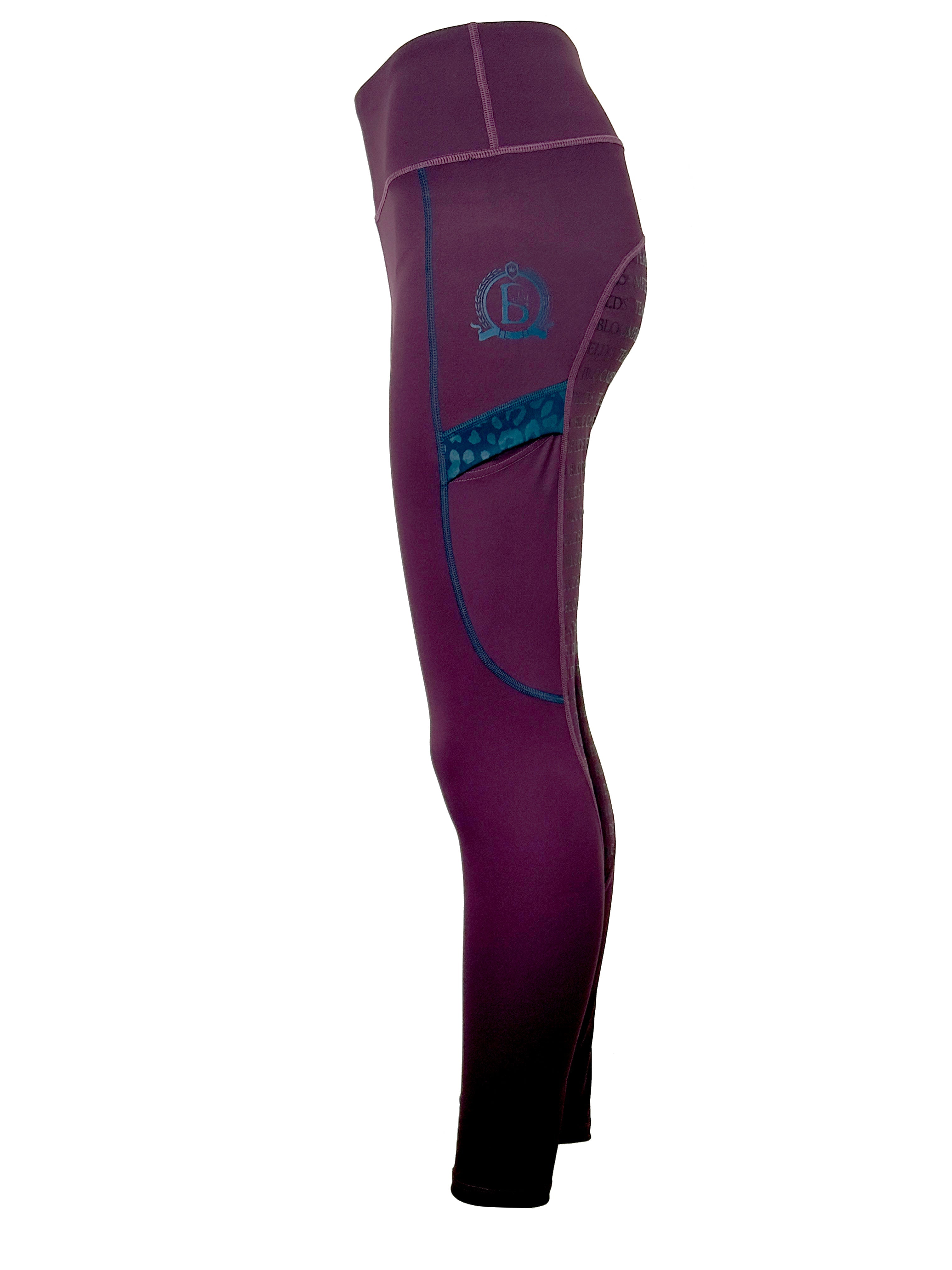 Kids Leonora Plum & Navy Leggings