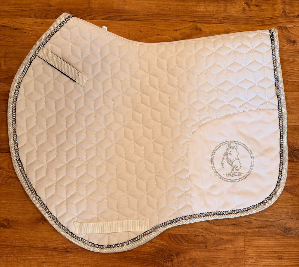 EQCR Crystal Saddle Pad & Fly Veil Set