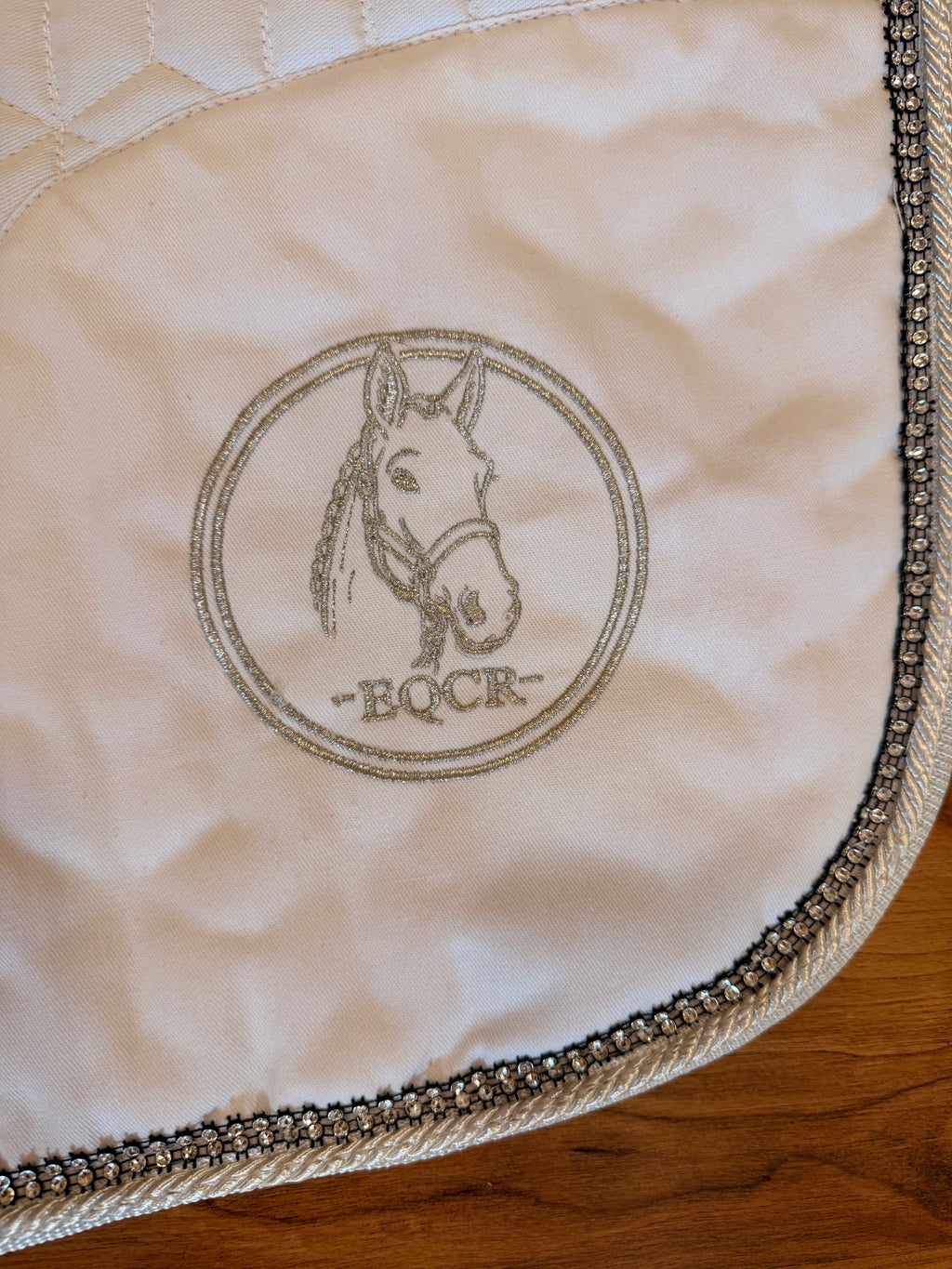 EQCR Crystal Saddle Pad & Fly Veil Set